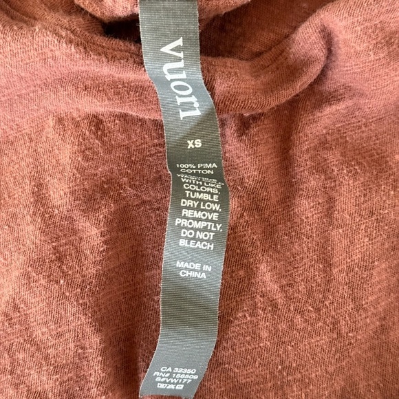 VUORI Rust Sleeveless Top with Pocket sz xs - Picture 4 of 5